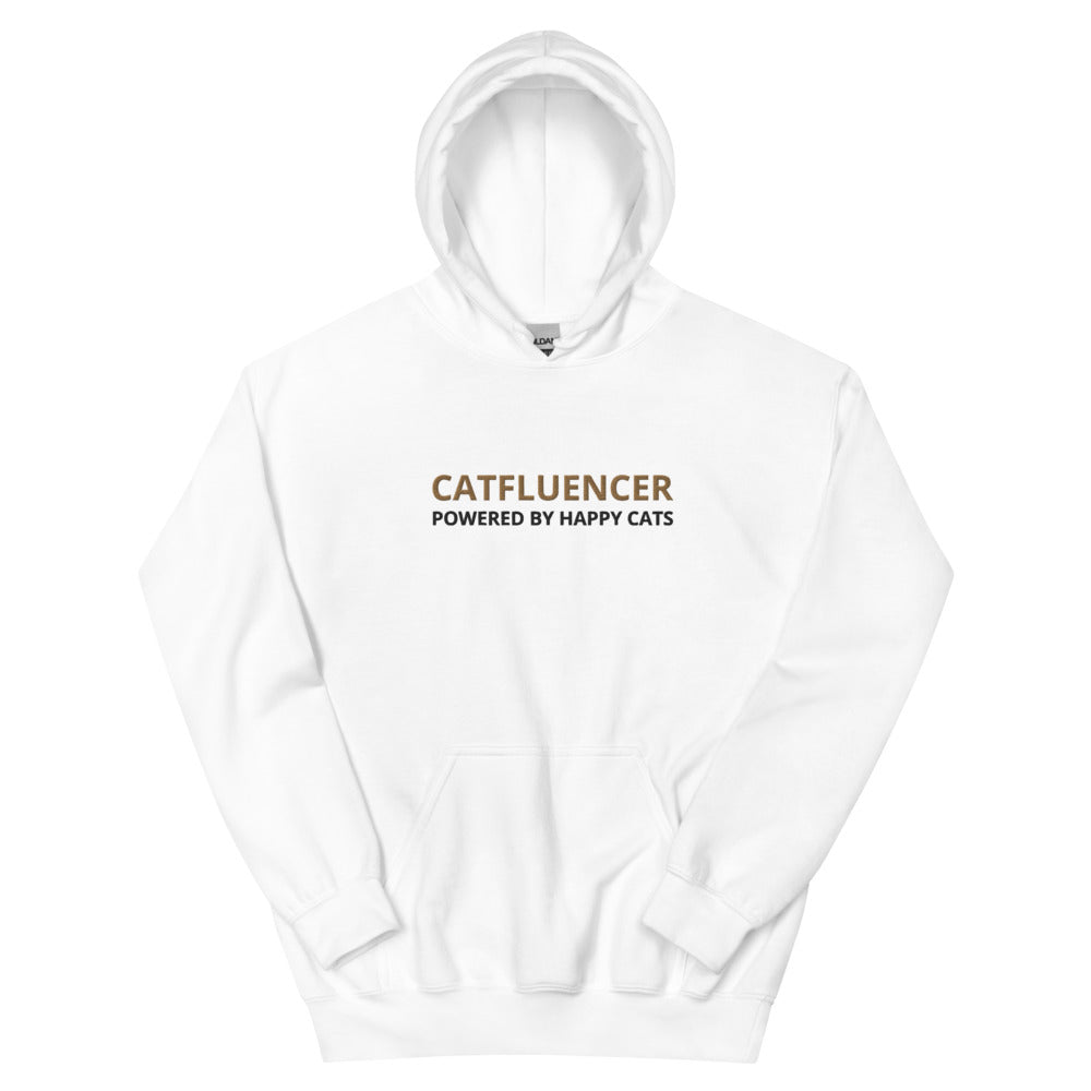 Luchtige Catfluencer Hoodie met geborduurd logo