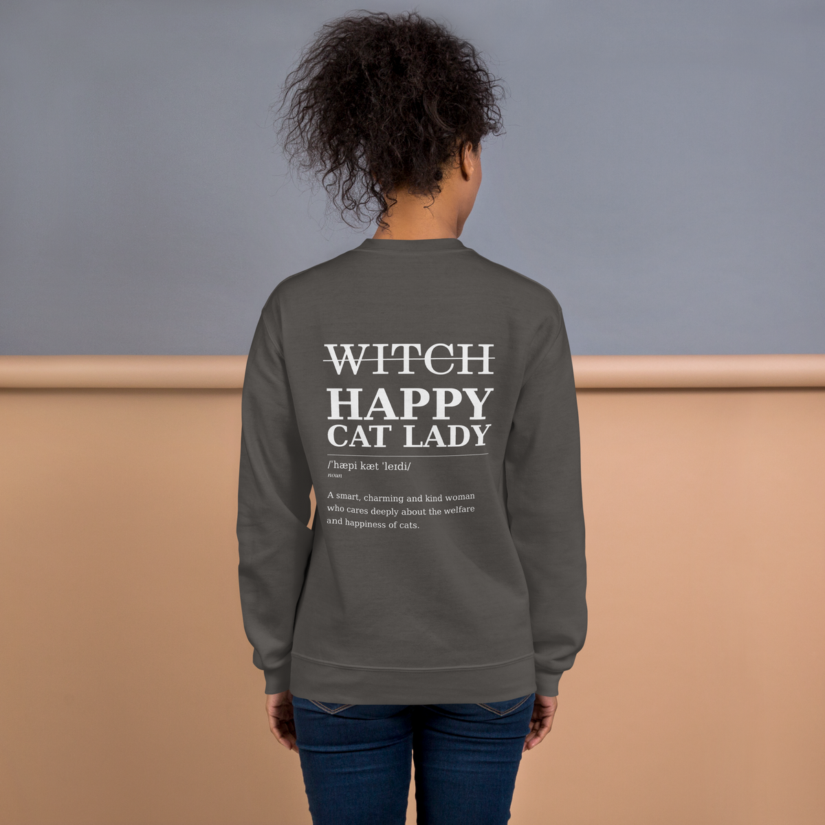 Happy Cat Lady Halloween 2026 Sweatshirt