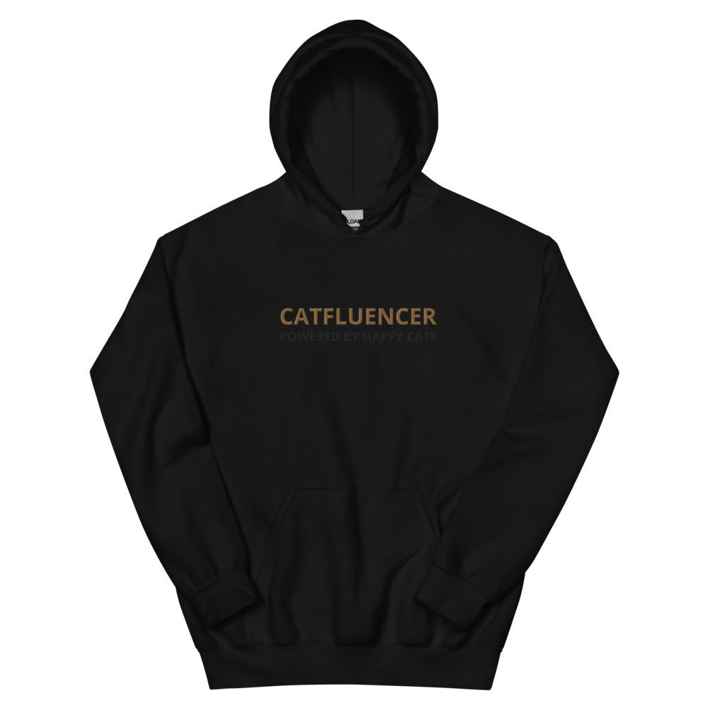 Luchtige Catfluencer Hoodie met geborduurd logo