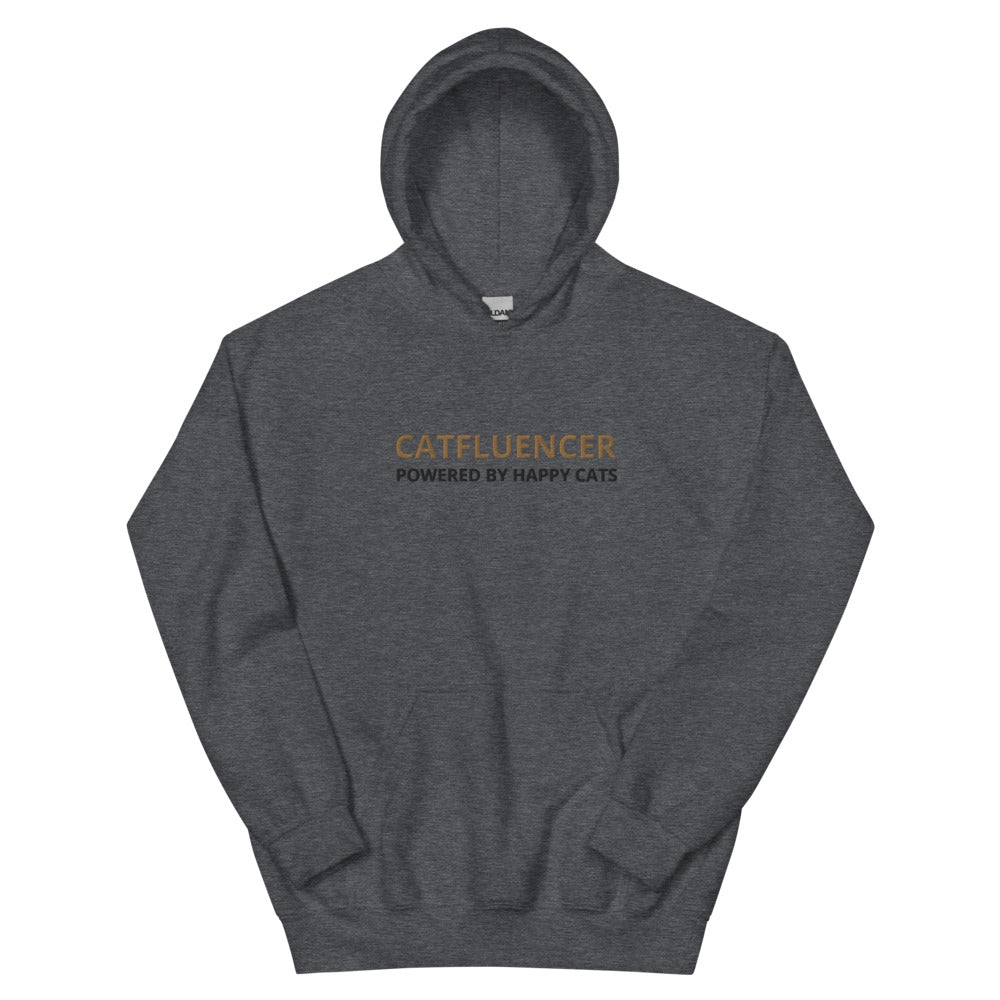 Luchtige Catfluencer Hoodie met geborduurd logo