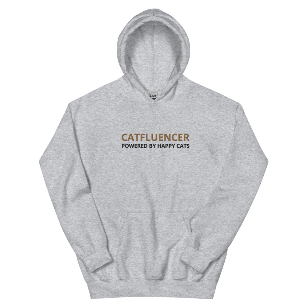 Luchtige Catfluencer Hoodie met geborduurd logo
