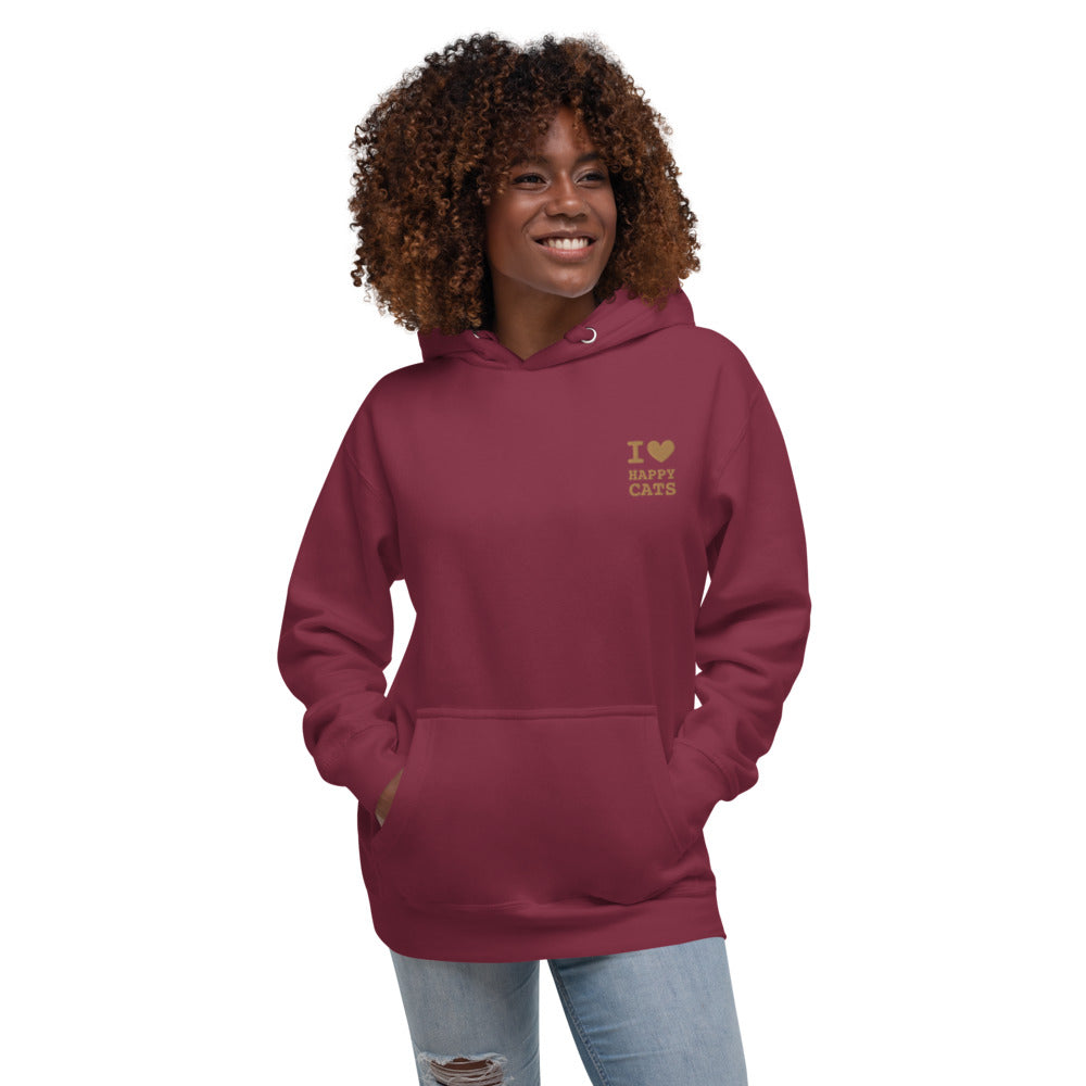 Happy Cats Hoodie with embroidered logo
