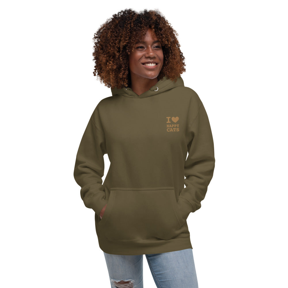 Happy Cats Hoodie with embroidered logo